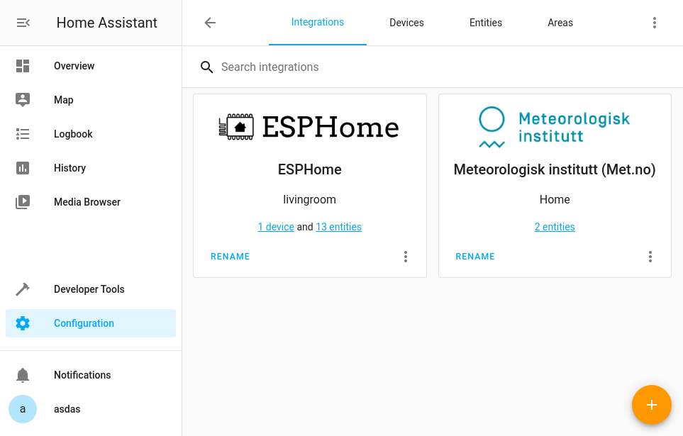 Home assistant esphome integration